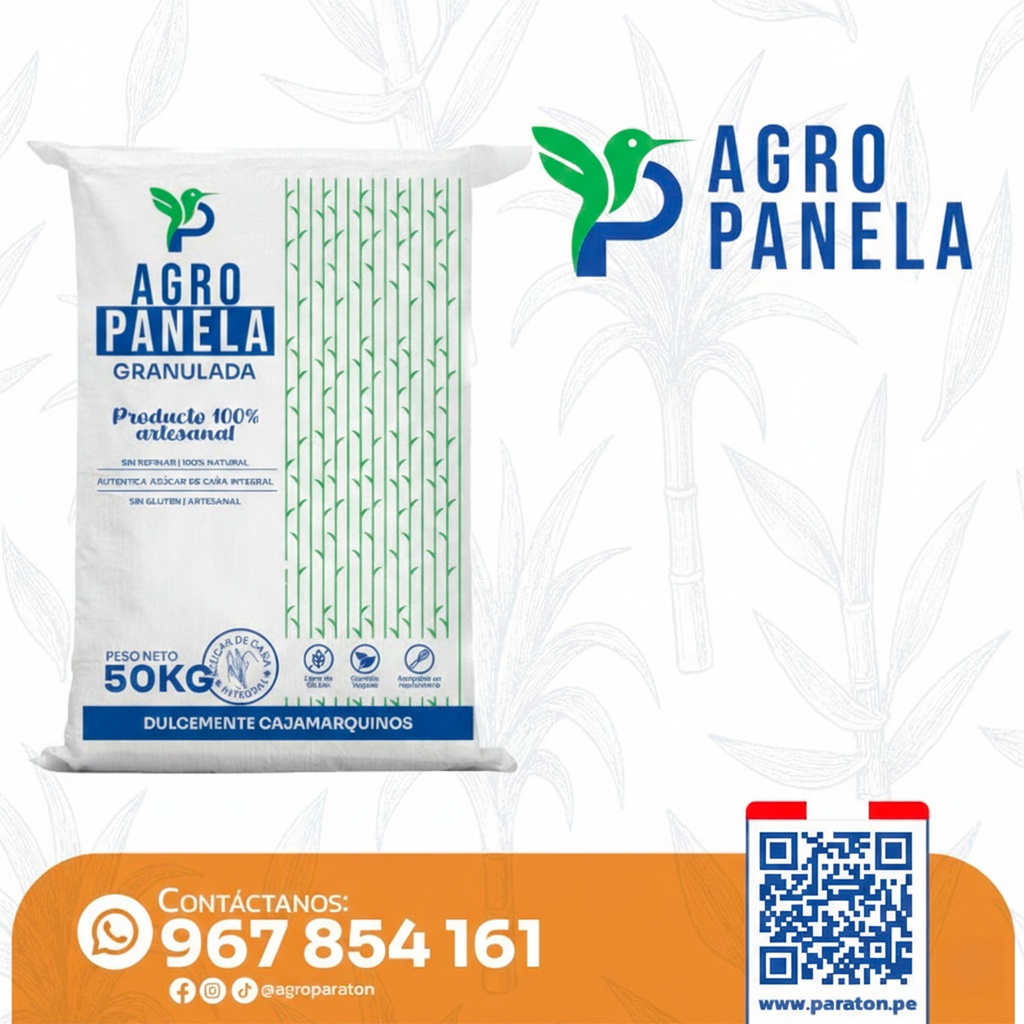 PANELA GRANULADA A GRANEL X SACO DE 50KG