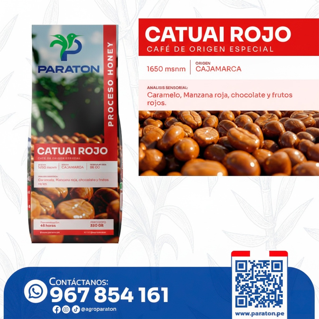 CAFÉ TOSTADO PROCESO HONEY VARIEDAD CATUAI X 250GR 