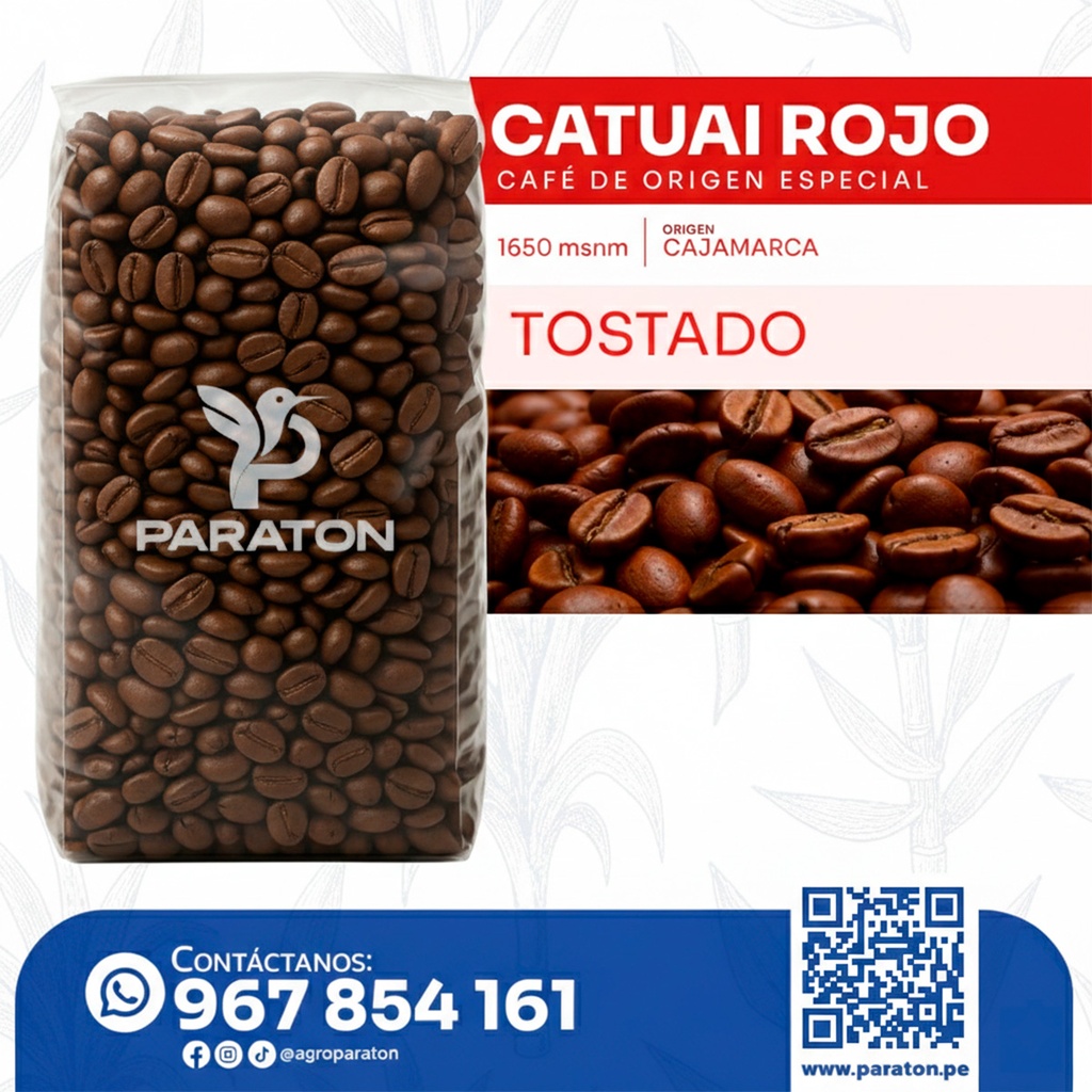 CAFÉ TOSTADO A GRANEL VARIEDAD CATUAI X KILOS 