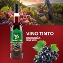 Vino tinto borgoña semi seco x 750ml.